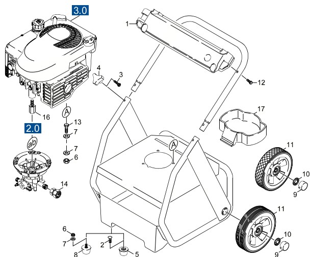 KARCHER Power washer K 1800 G 11332090 Parts List Repair Manual